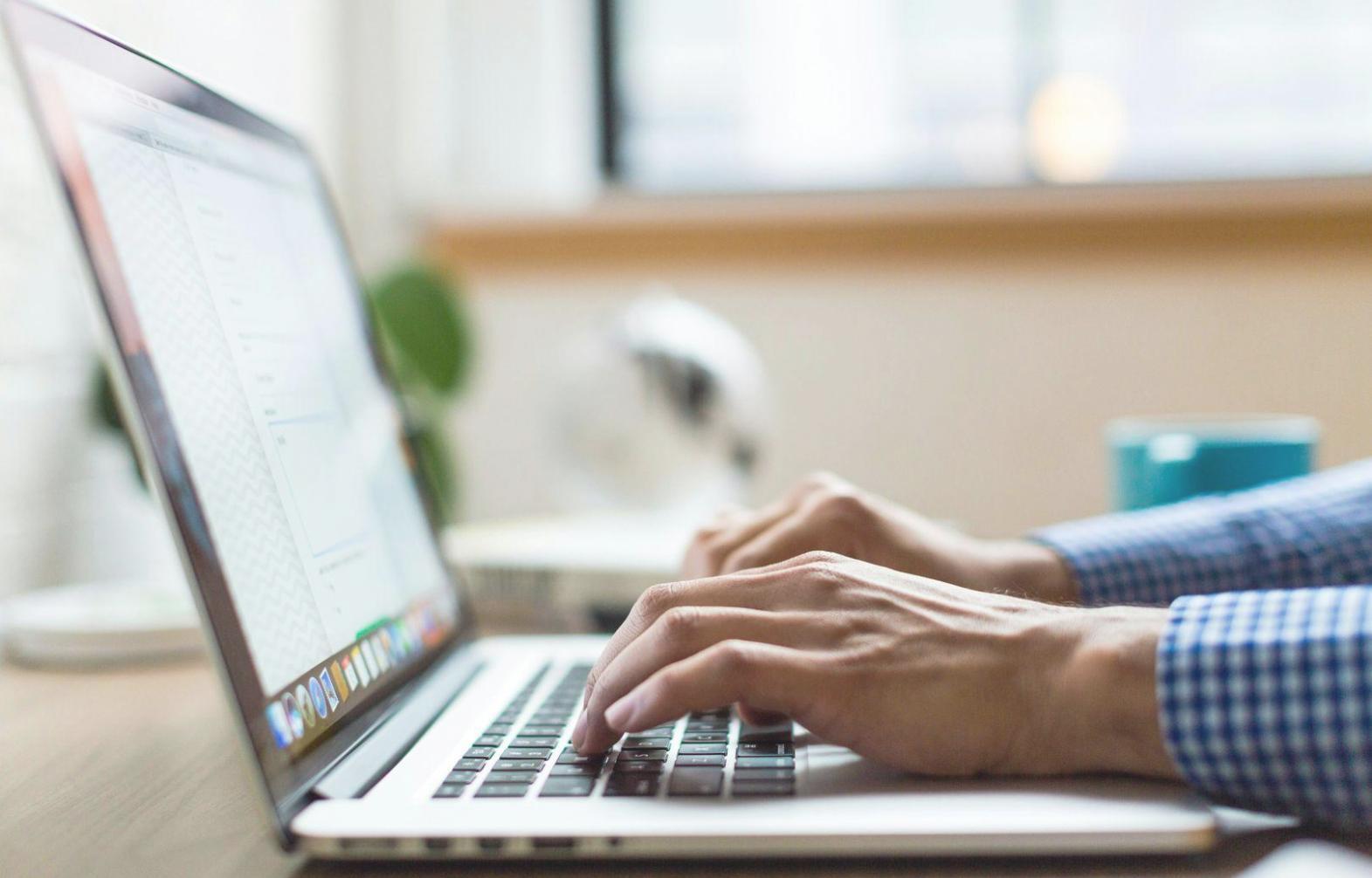 Team collaboration session reviewing search data analysis